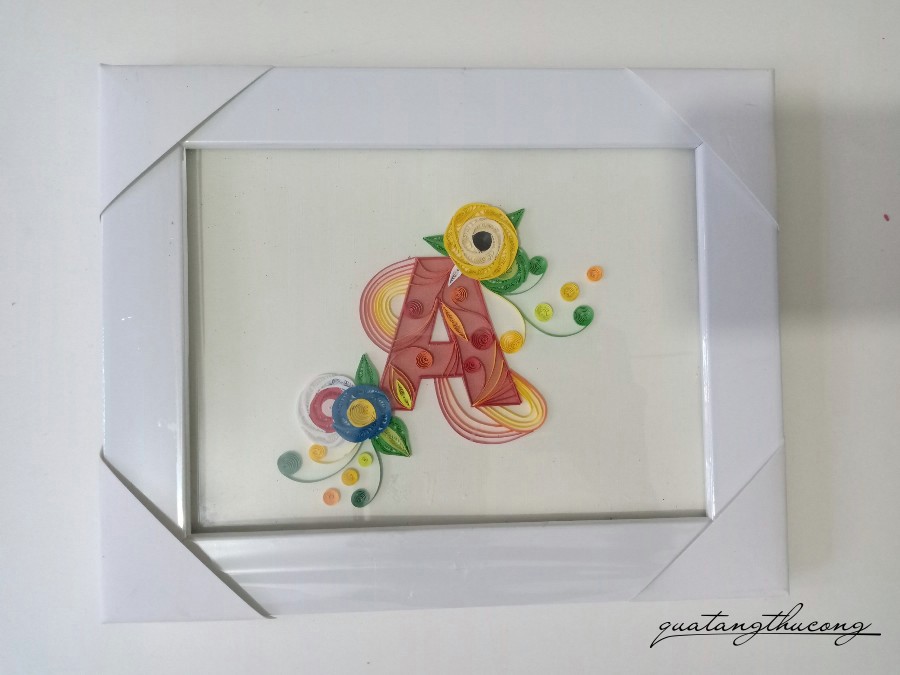 Tranh Quilling chữ